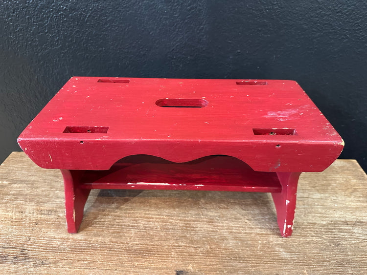 Vintage Red Stool