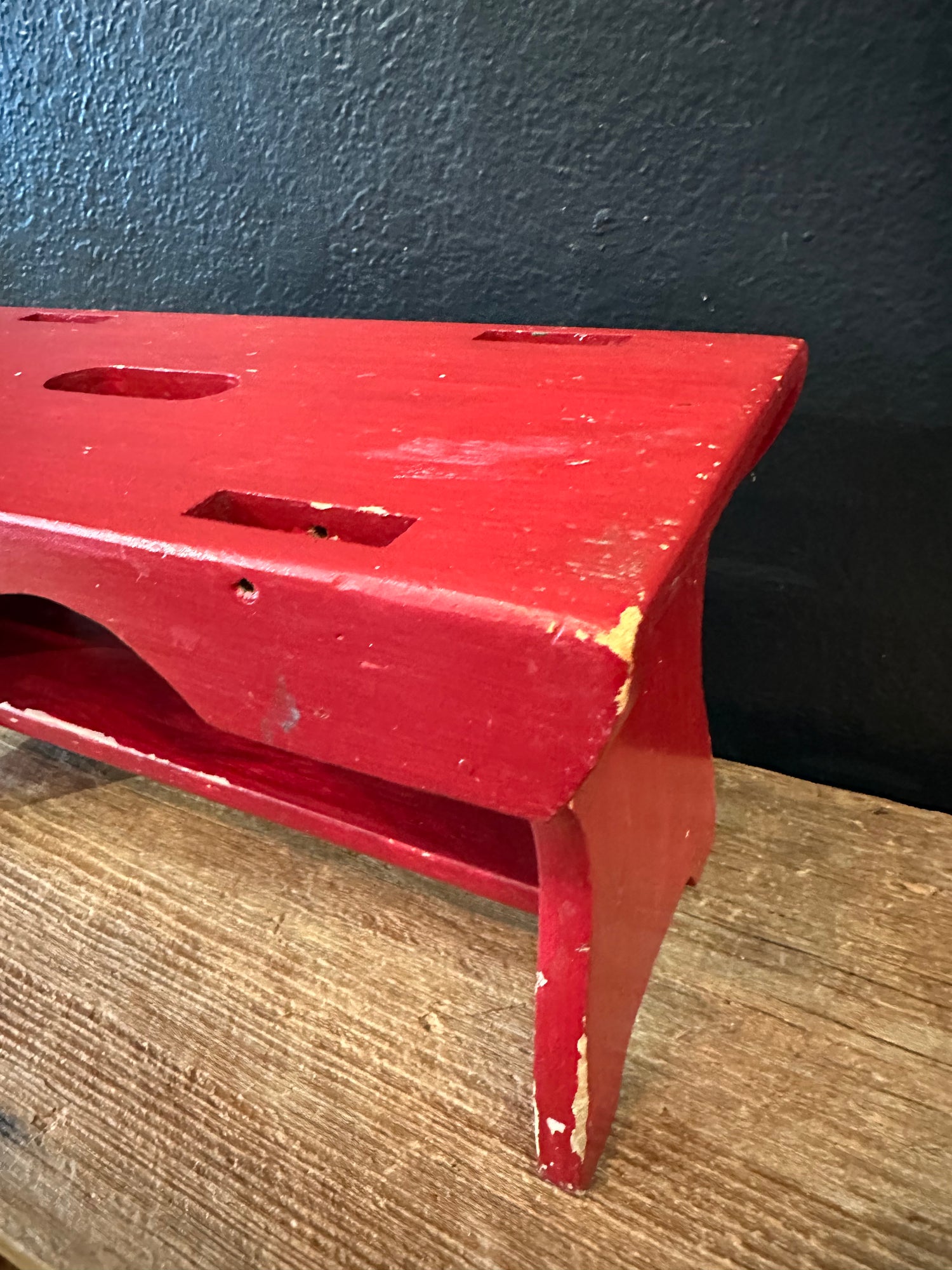 Vintage Red Stool