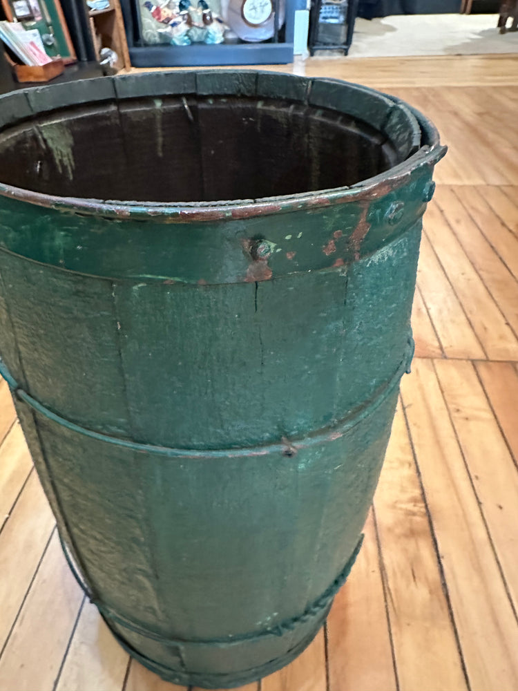 Vintage Green Nail Keg