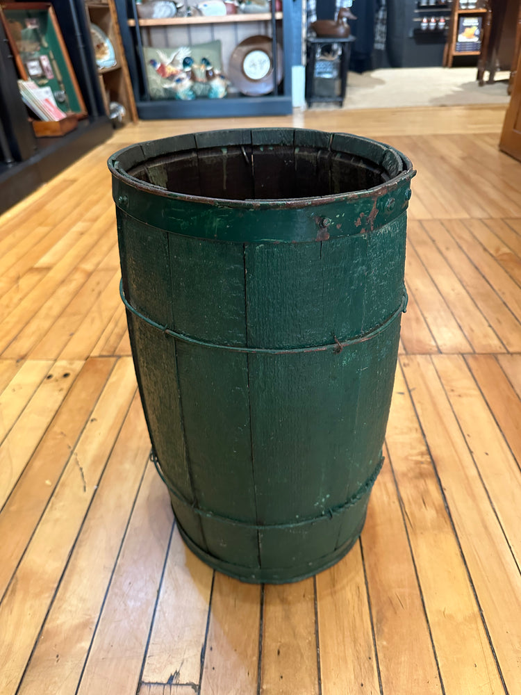 Vintage Green Nail Keg