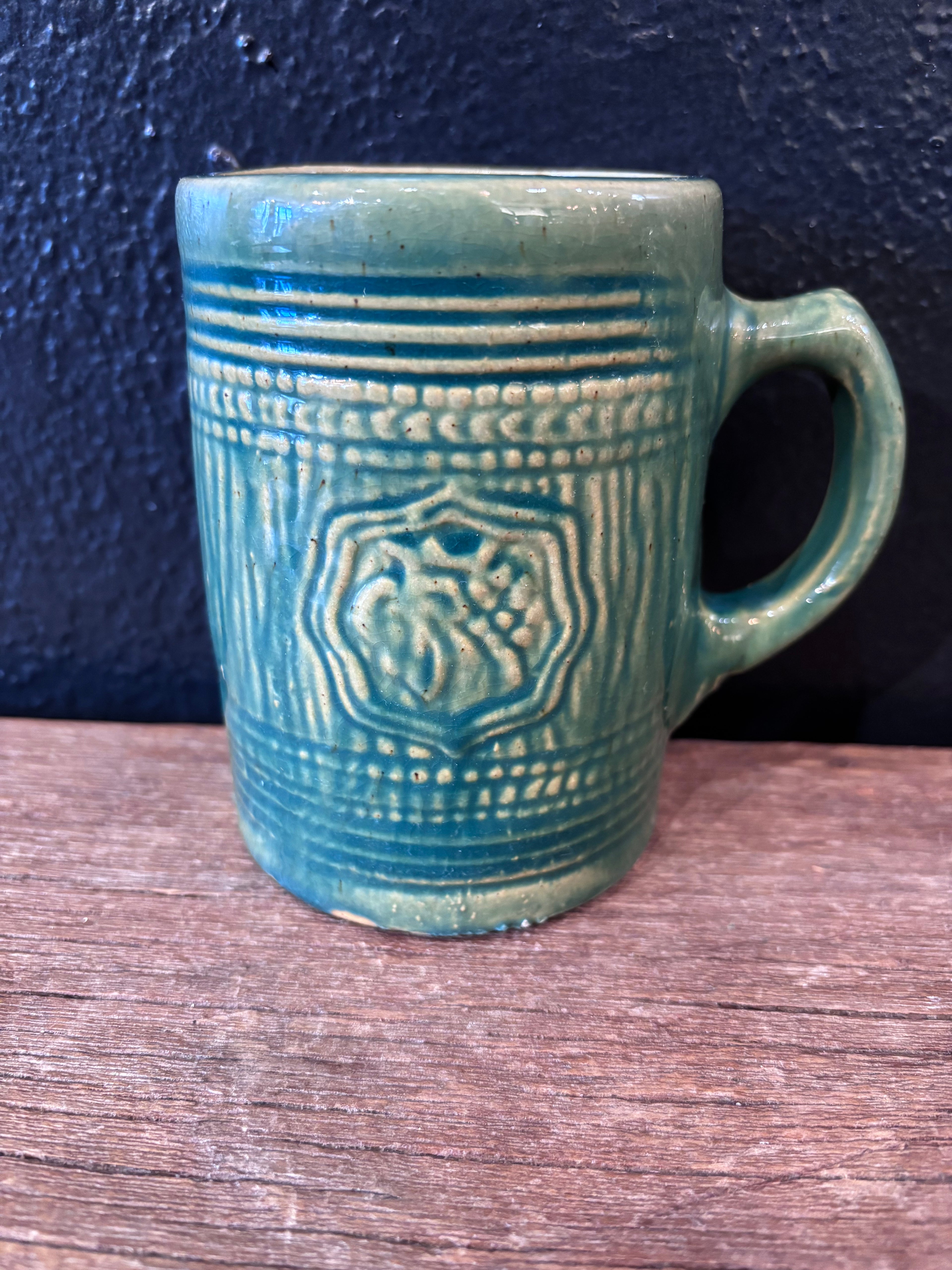 McCoy Green Grape Pattern Mug