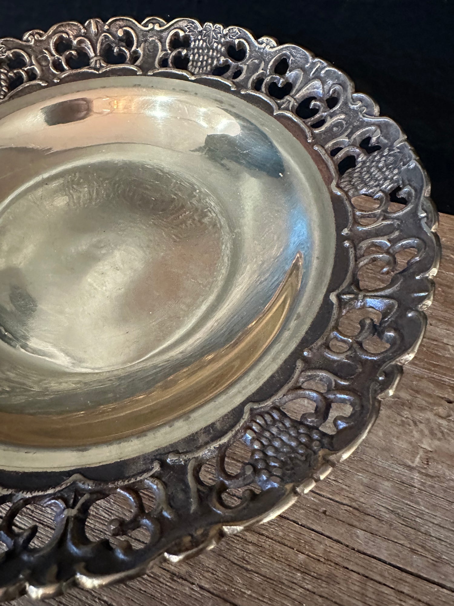 Vintage Brass Compote Dish