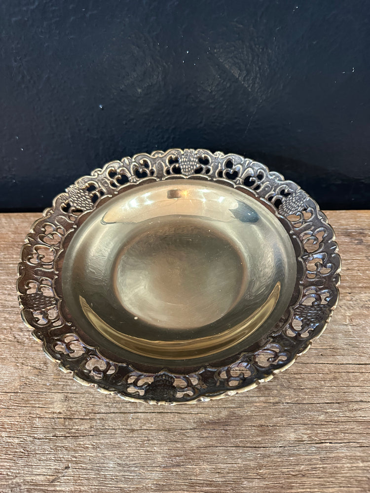 Vintage Brass Compote Dish