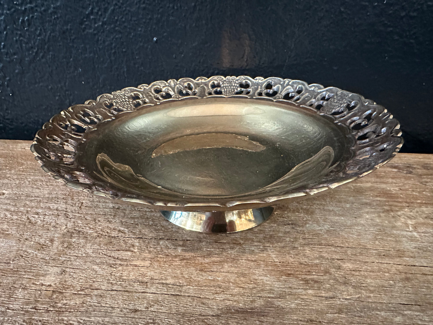 Vintage Brass Compote Dish