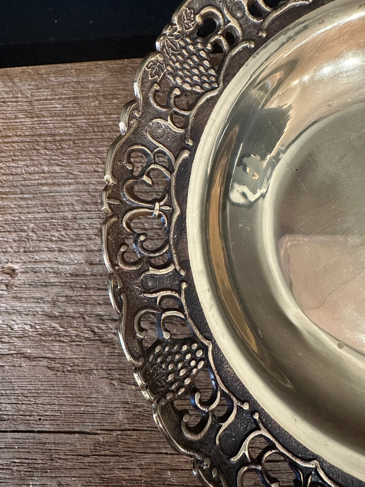 Vintage Brass Compote Dish