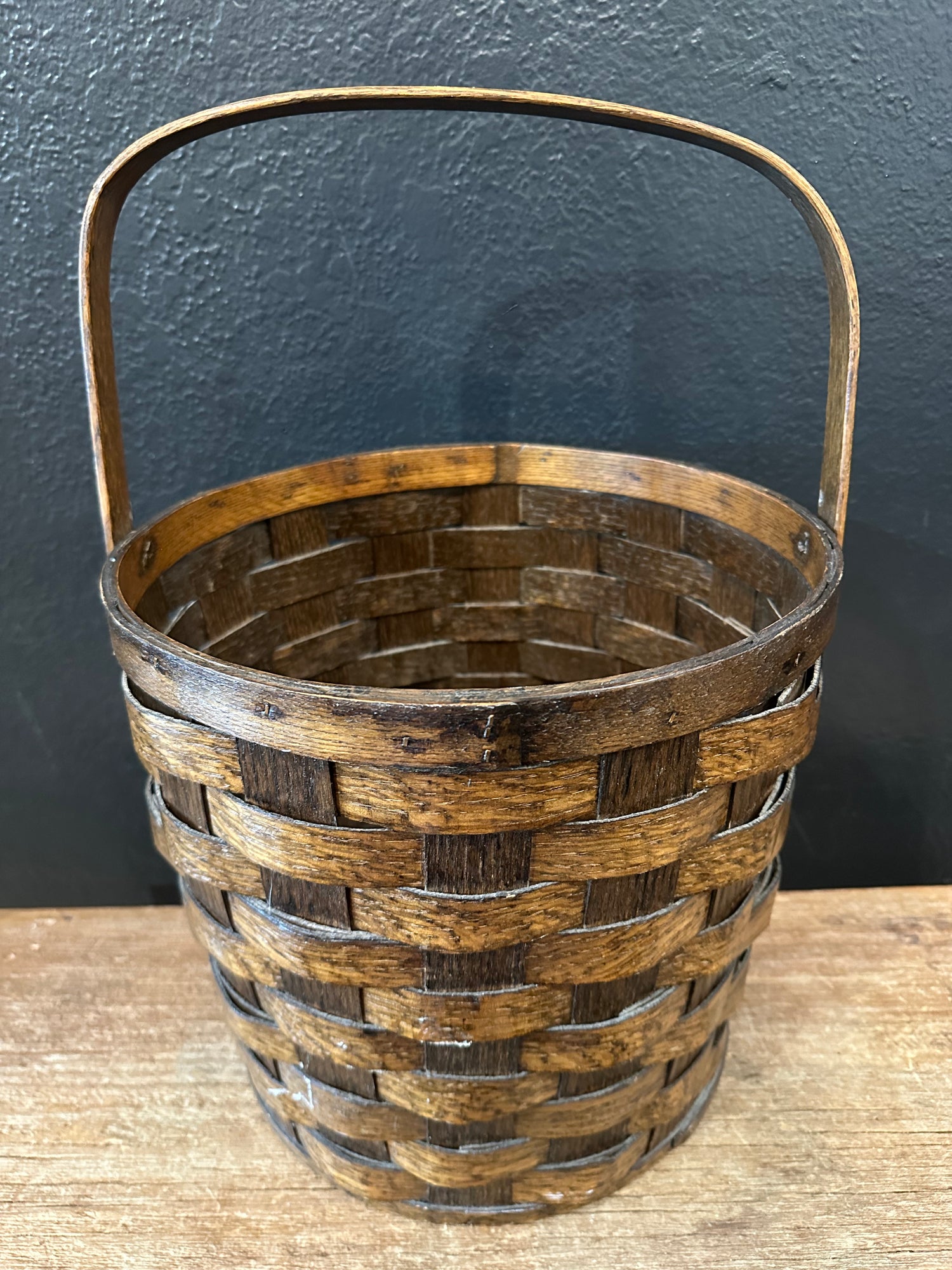 Vintage Hand Painted Duck Basket