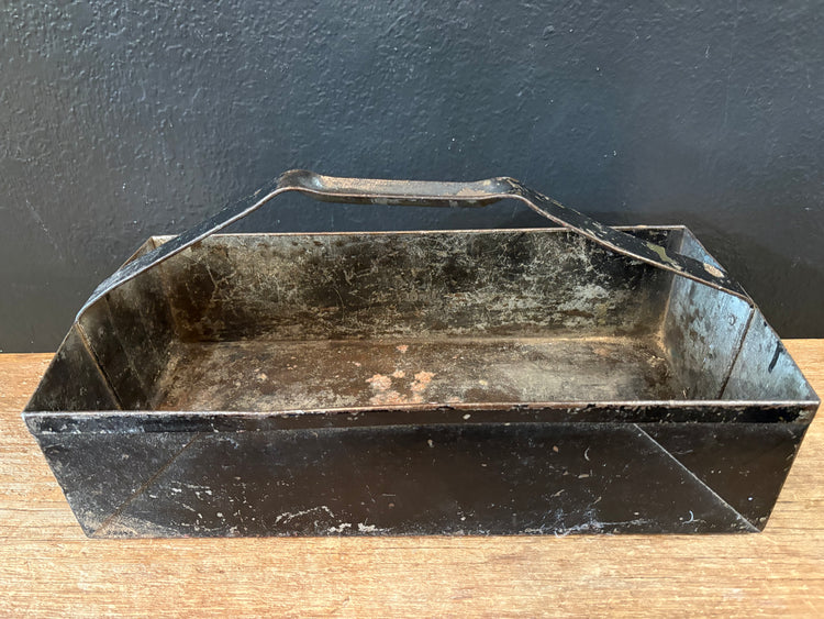 Vintage Black Metal Tote