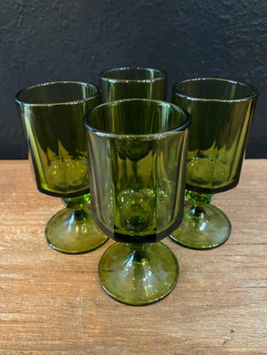 Green Goblets | Set Of Four