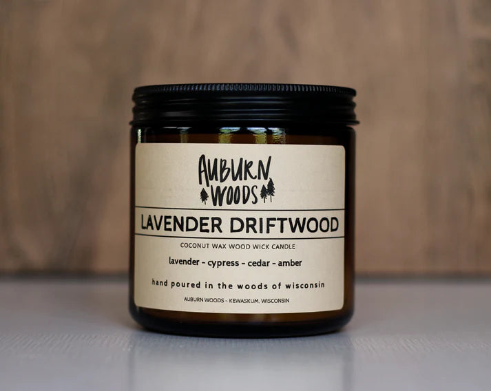 Lavendar Driftwood Candle