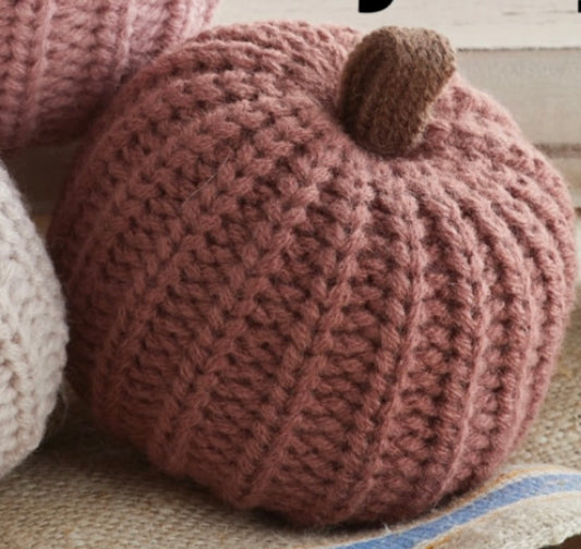 Mini Knit Pumpkins