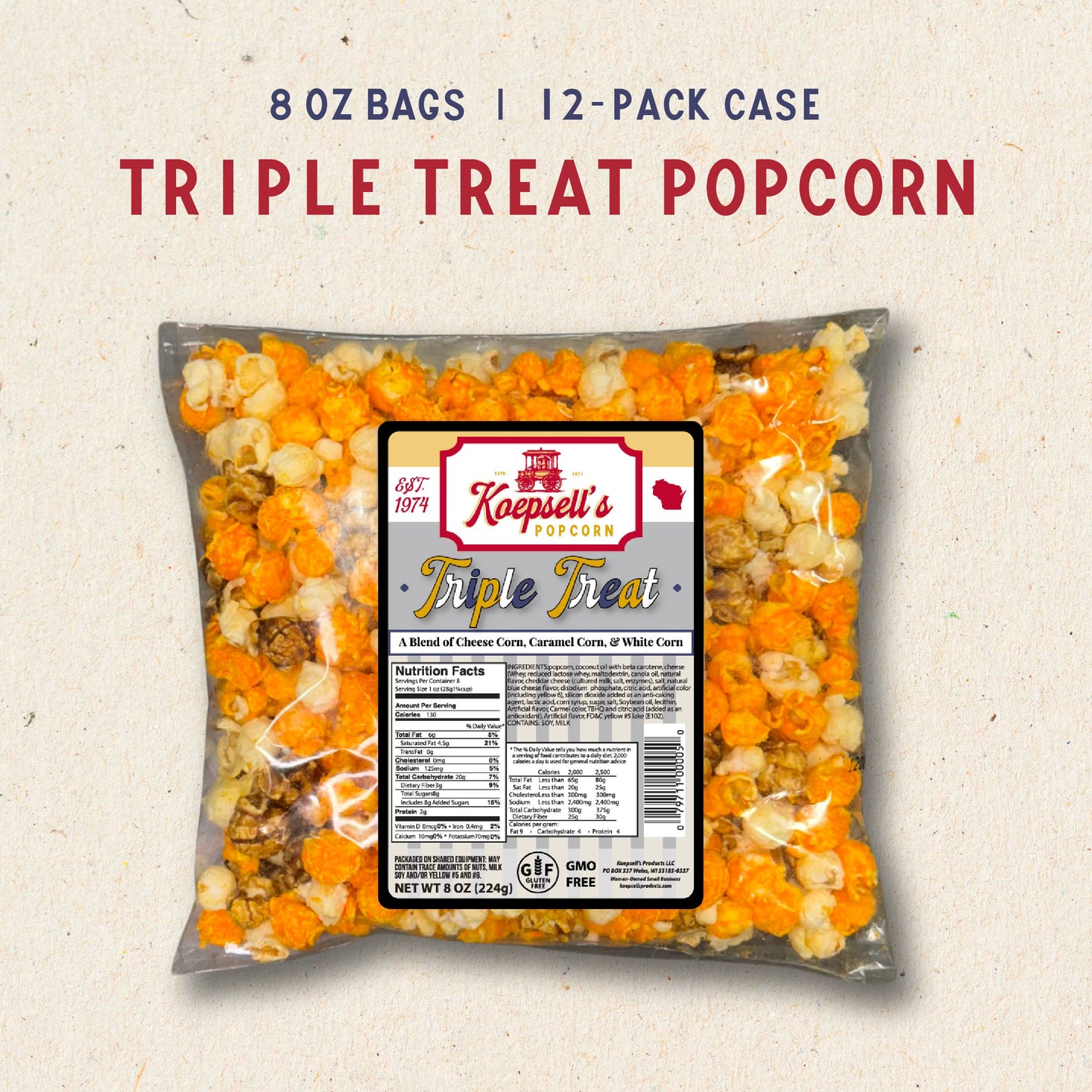 Koepsell's Triple Treat Popcorn