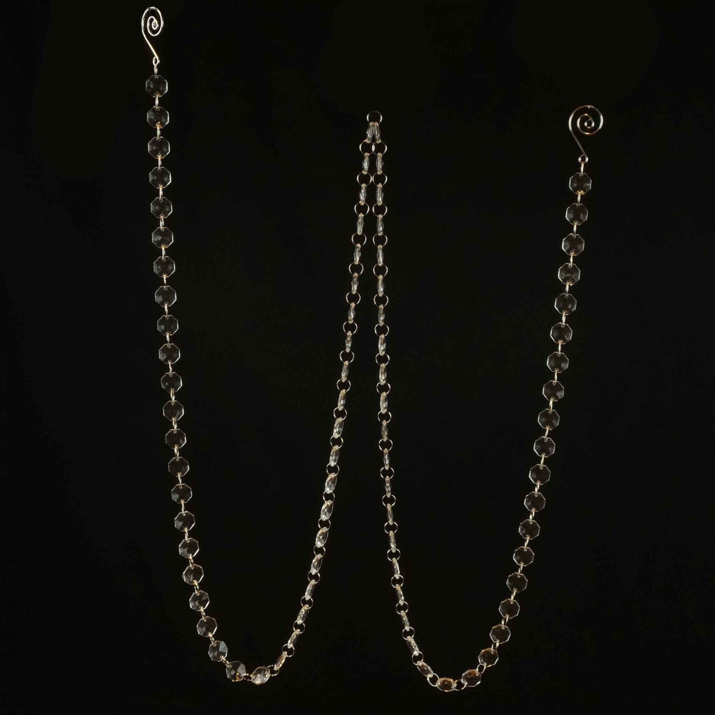 6' Acrylic Crystal Octagon Bead Garland