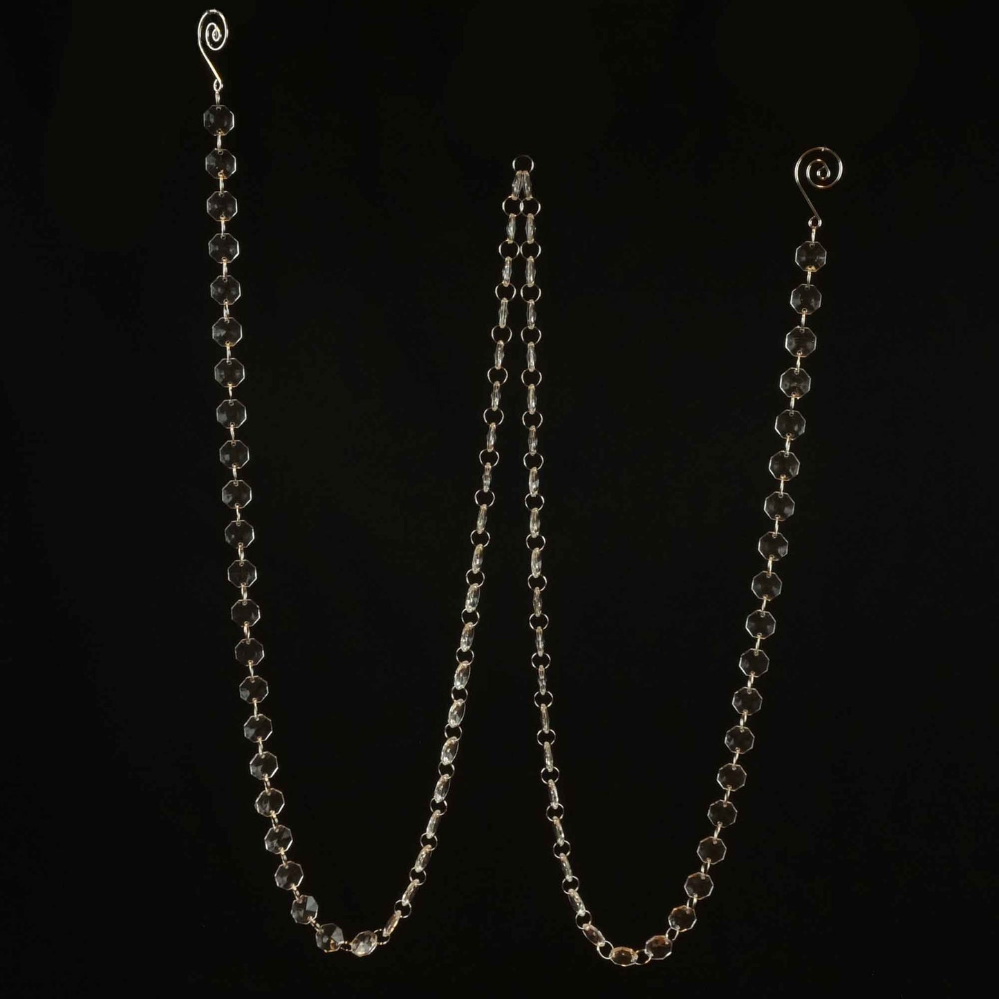 6' Acrylic Crystal Octagon Bead Garland