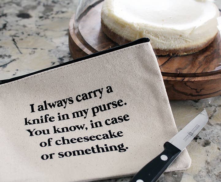 I Always Carry a Knife Zipper Pouch