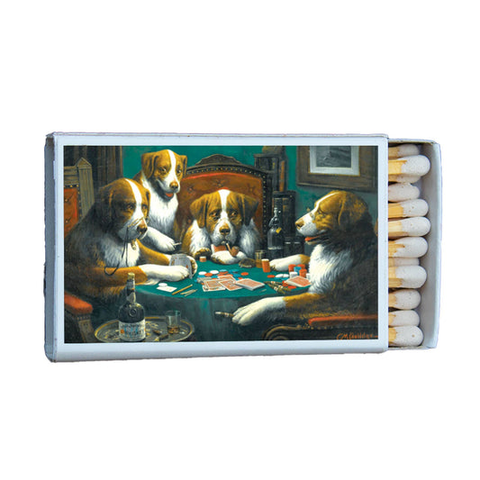 Matches Dogs Playing Poker