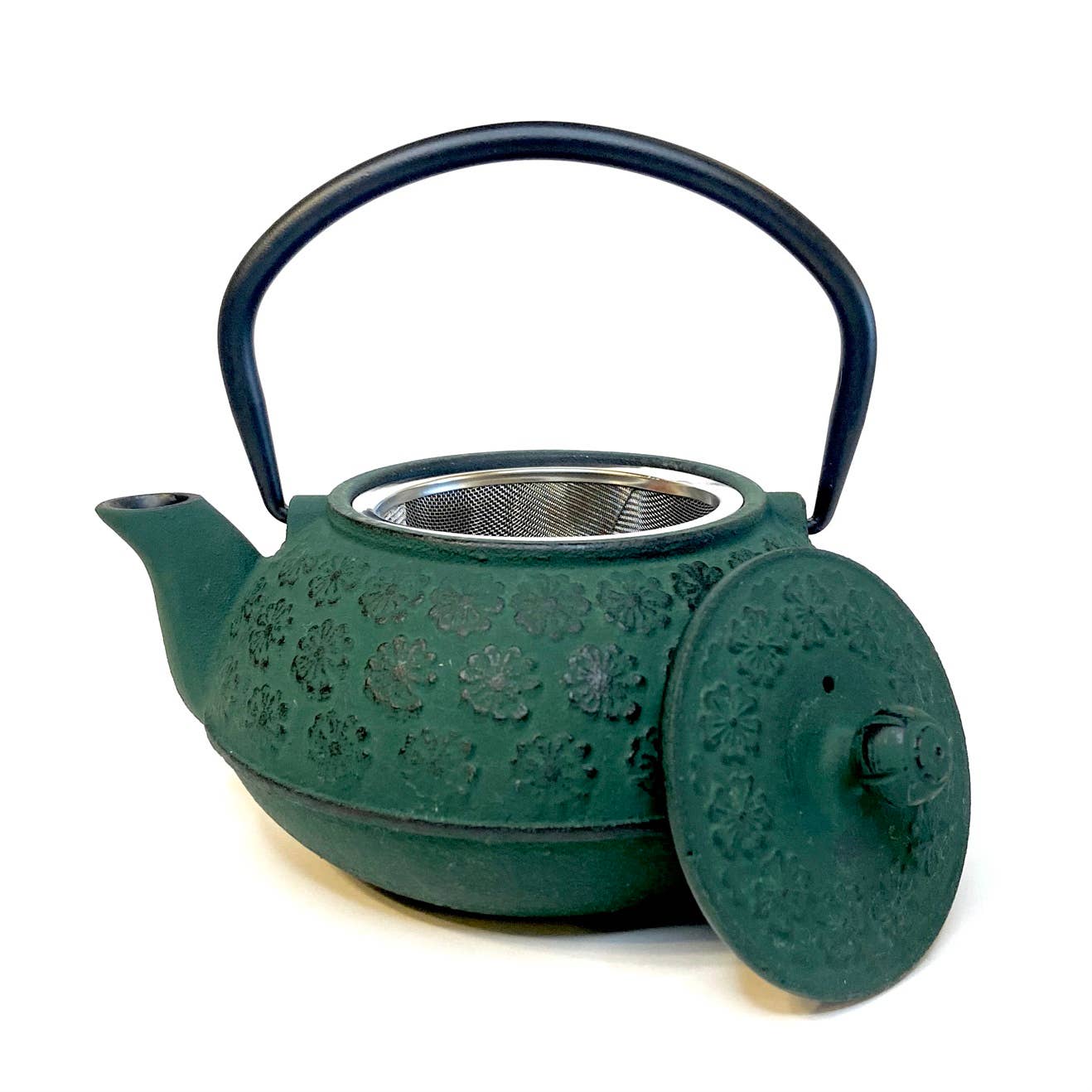 Cast Iron Tea Pot Forest Green