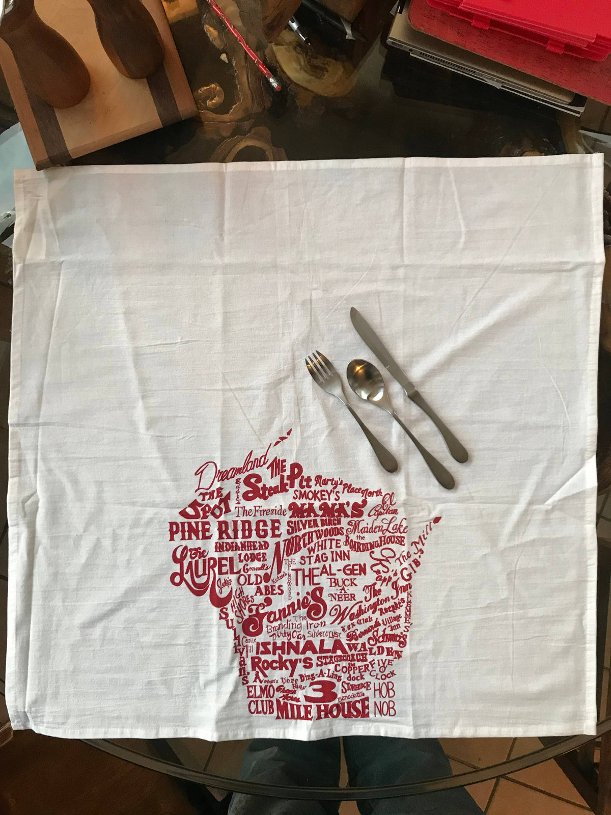 Wisconsin Supper Club Tea Towel