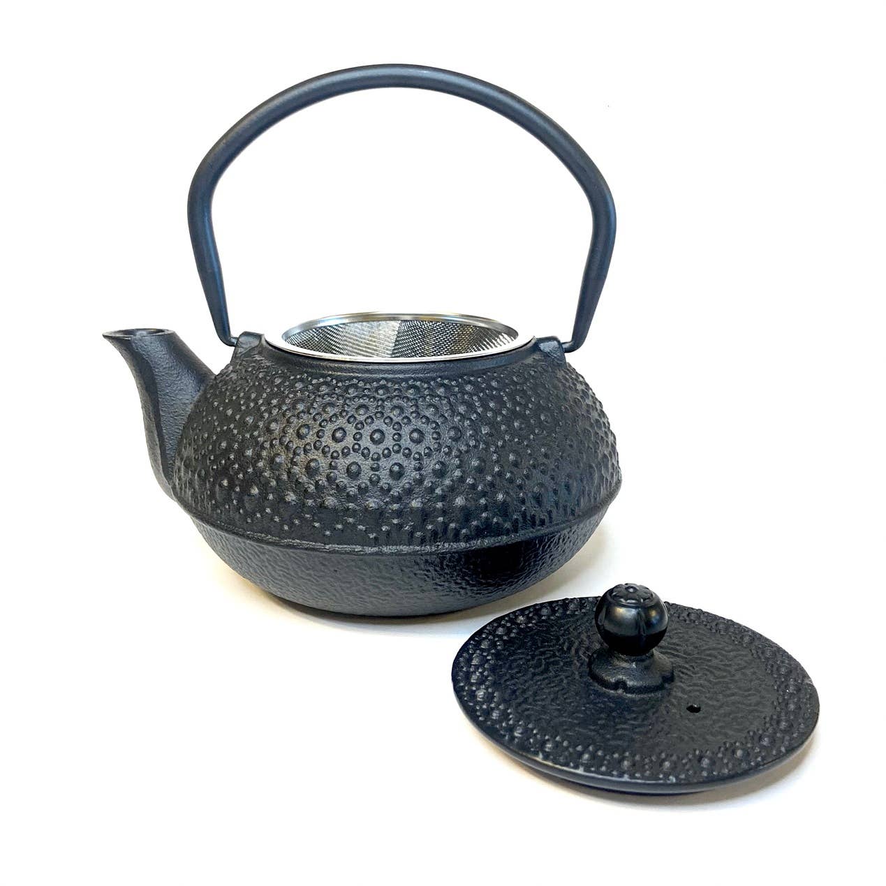 Cast Iron Tea Pot Black
