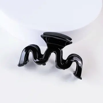 Glossy Wave Claw Clip