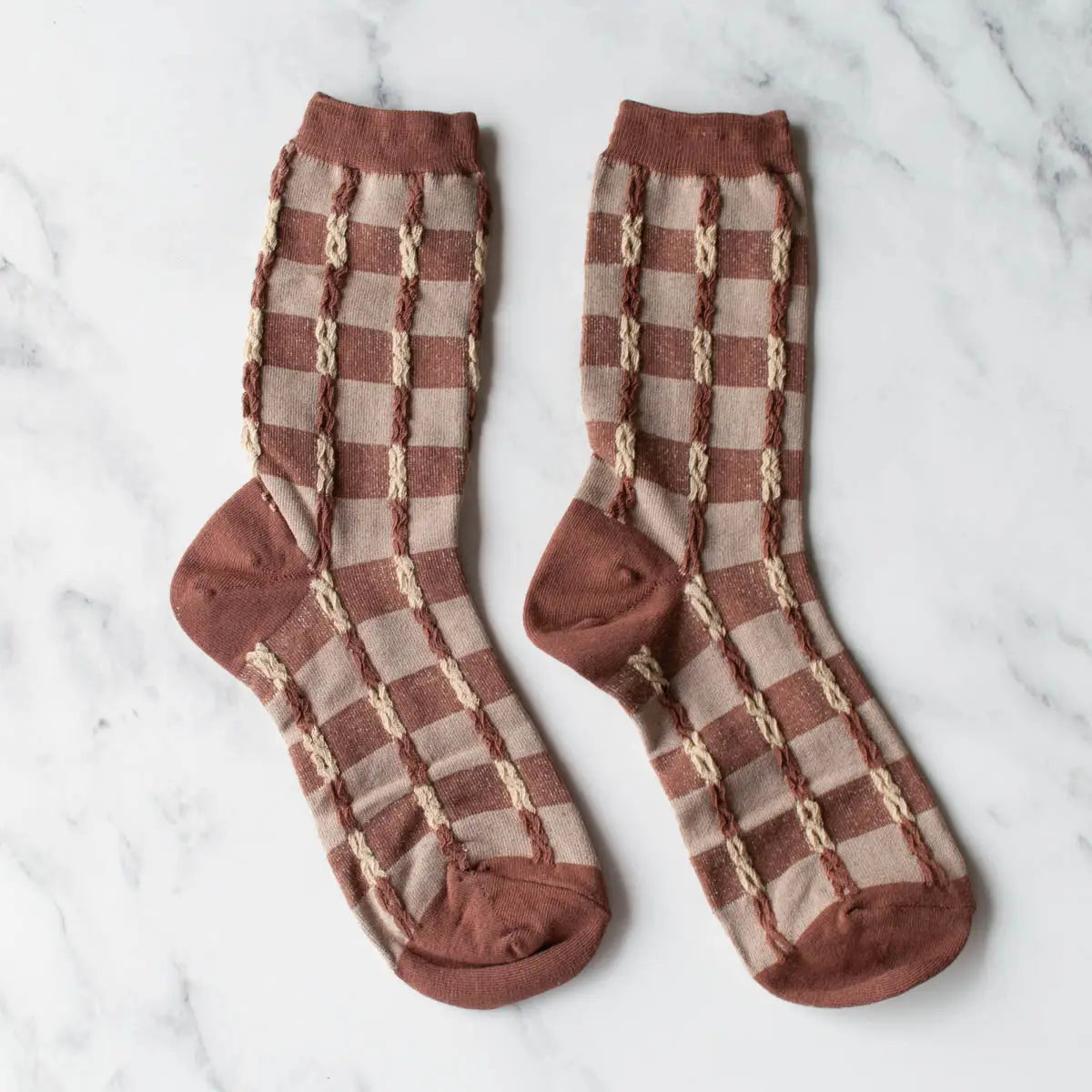 Vintage Inspired Twist Socks