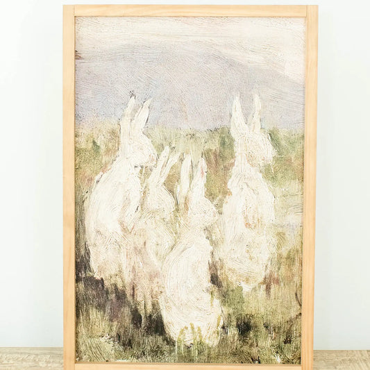 Meadow Bunnies | Spring Wall Decor