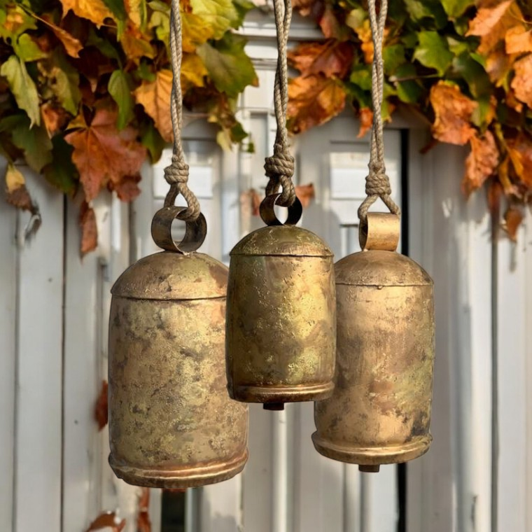 Gold Metal Christmas Cathedral Bell