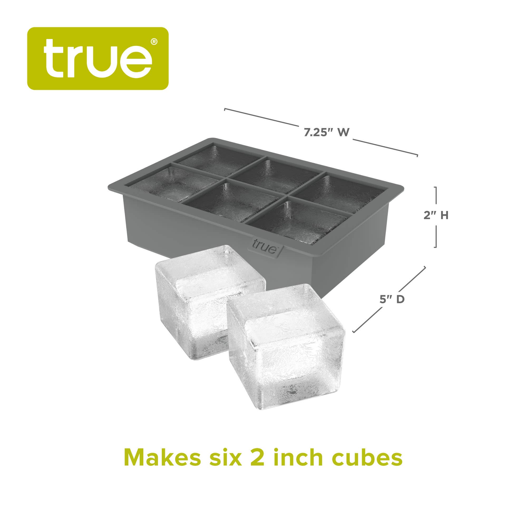 Colossal Silicone 2 inch Ice Cube Tray