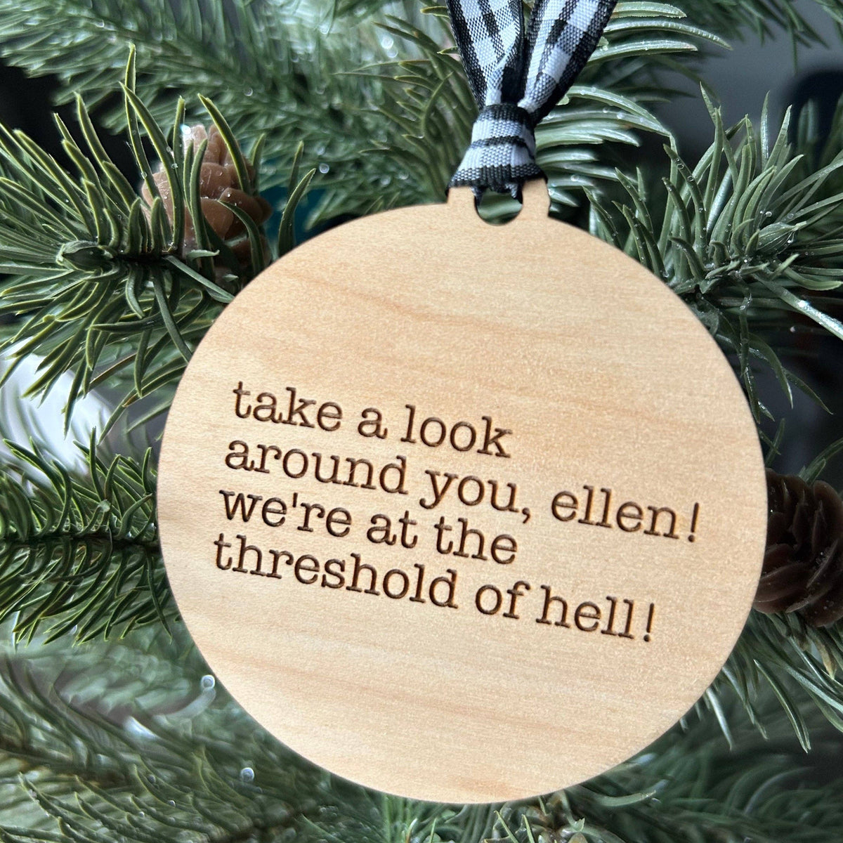 Take A Look Around You, Ellen! Ornament