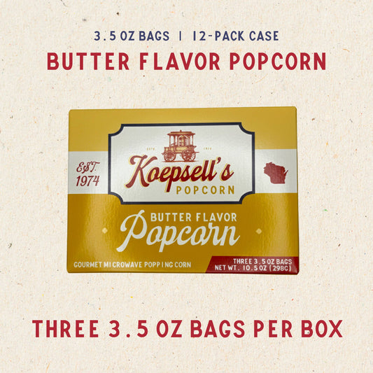 Koepsell's Butter Flavor Microwave Popcorn