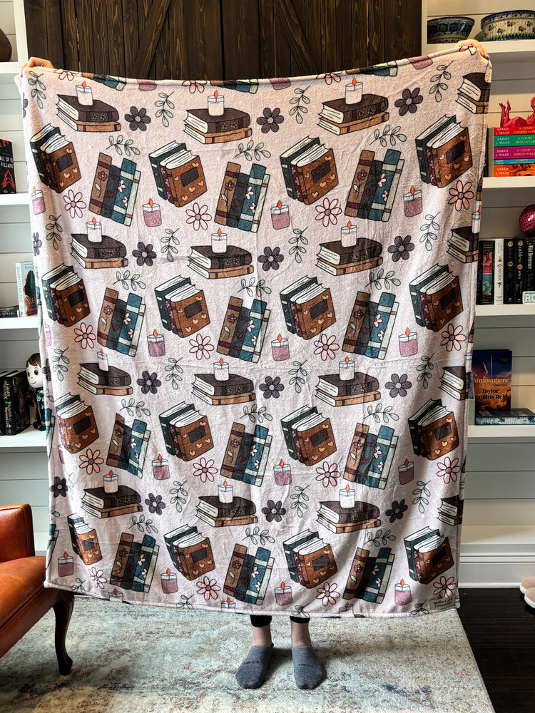 Cozy Book Throw Blanket