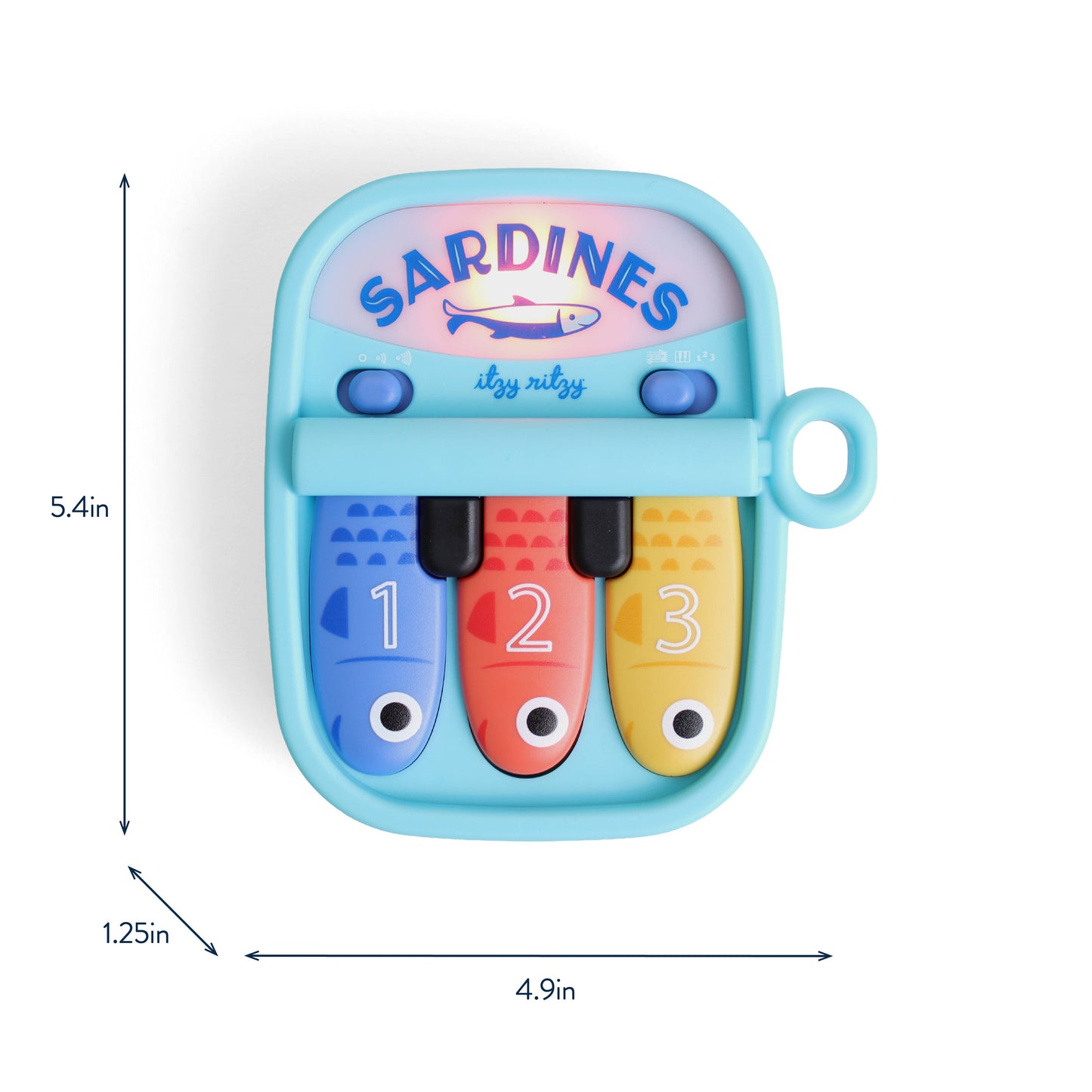 Bitzy Tunes™ Sardines | Light-up Interactive Piano Toy
