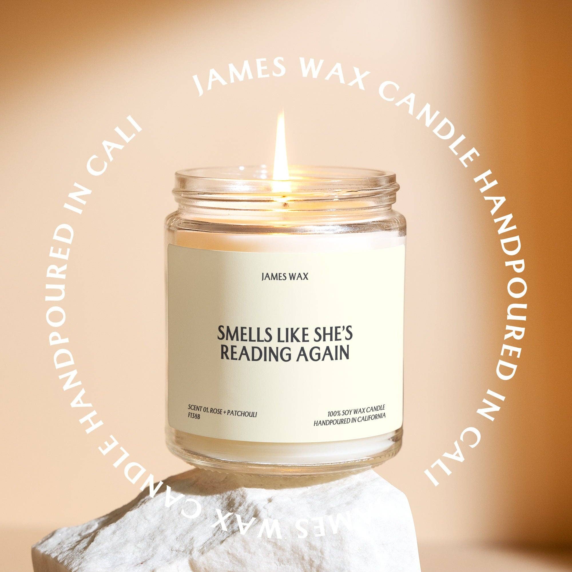 Smells Like She’s Reading Again | White Tea + Jasmine Candle
