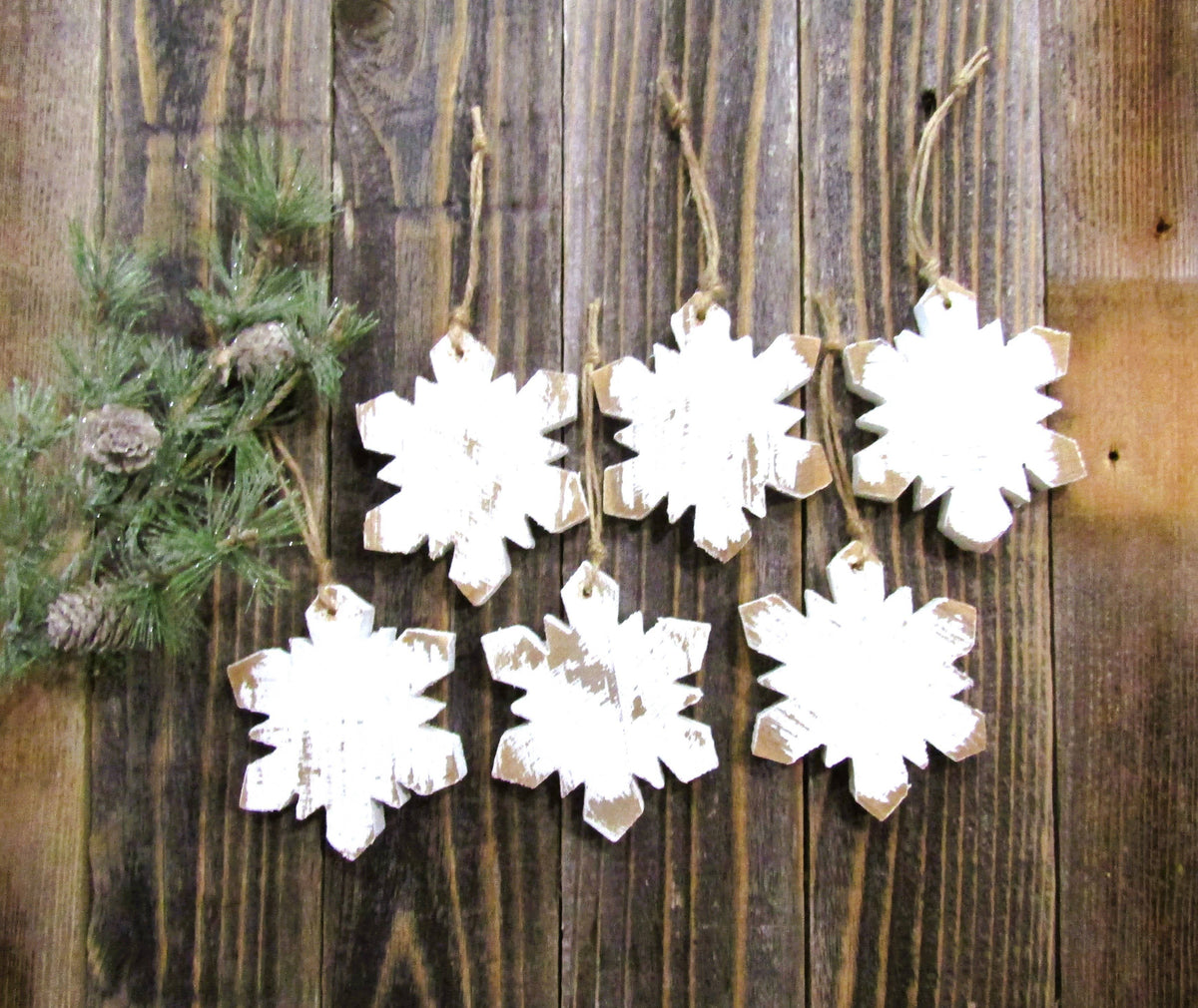 Wood Snowflake Ornament