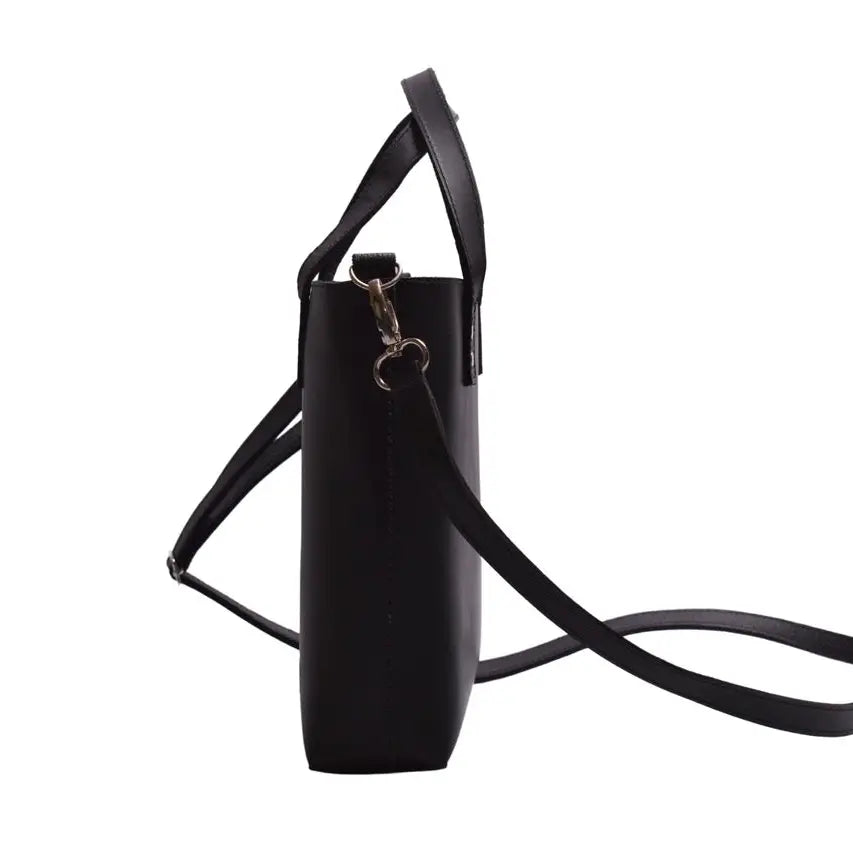 Mini Crossbody Tote | Black