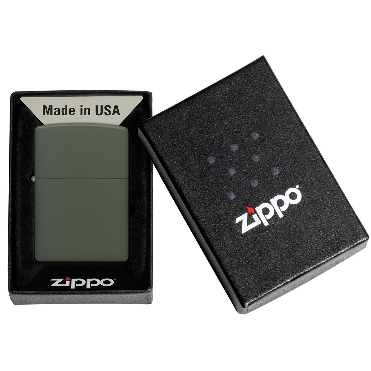 Zippo Classic Green Matte Windproof Lighter