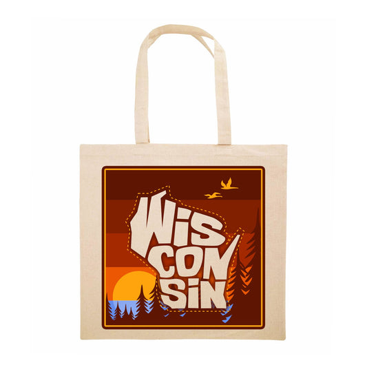 Wisconsin Stitch Ombre | Shopping Bag Wisconsin Tote