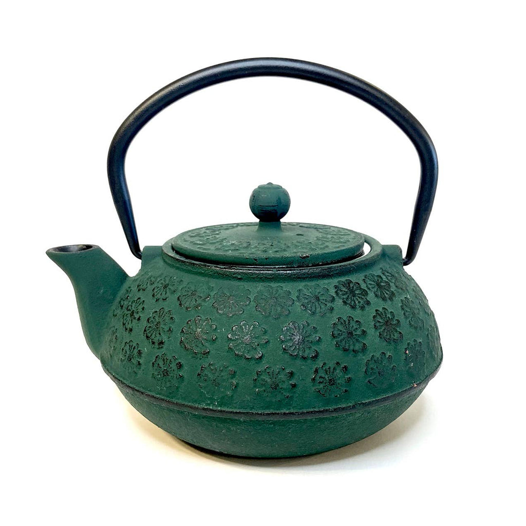Cast Iron Tea Pot Forest Green