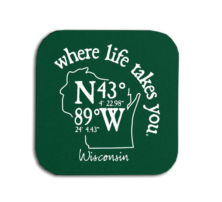 Wisconsin Coordinate Coaster |Where Life Takes You