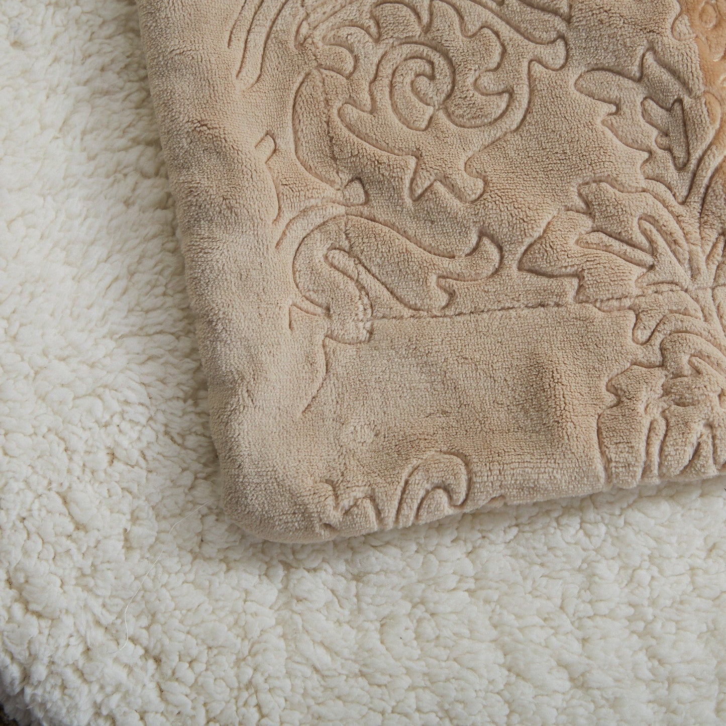Champagne & Beige Sherpa Blanket