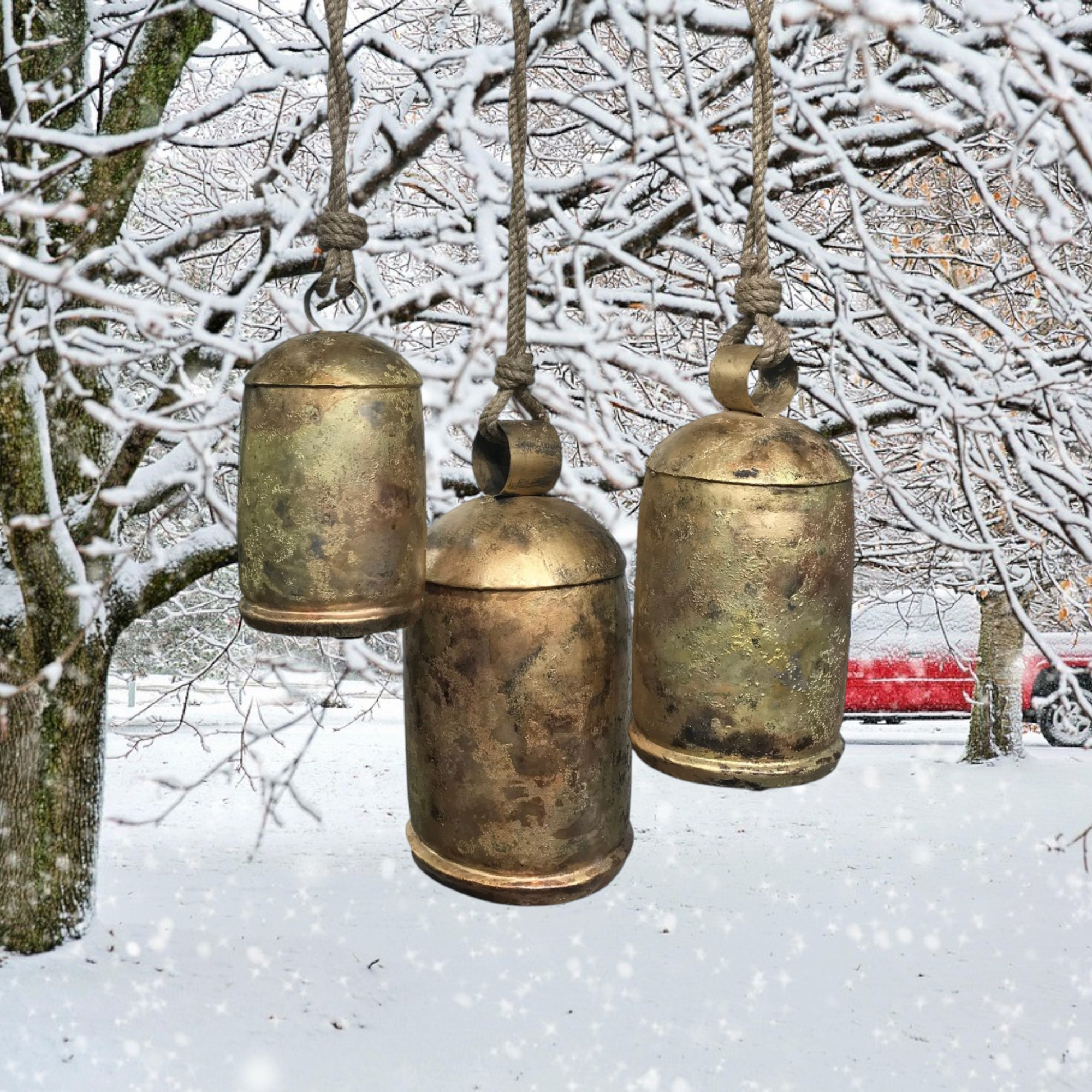 Gold Metal Christmas Cathedral Bell