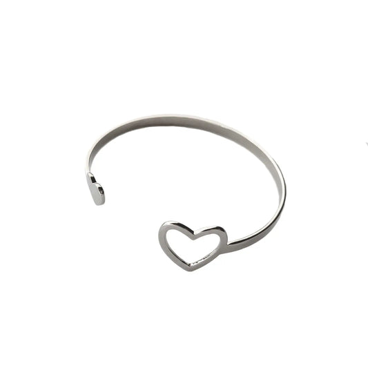 Miracle Heart Cuff - Silver | PURPOSE JEWLERY