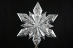 Mercury Silver Snowflake Tree Topper