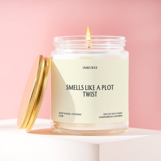 Smells Like a Plot Twist | Rose & Patchouli Candle