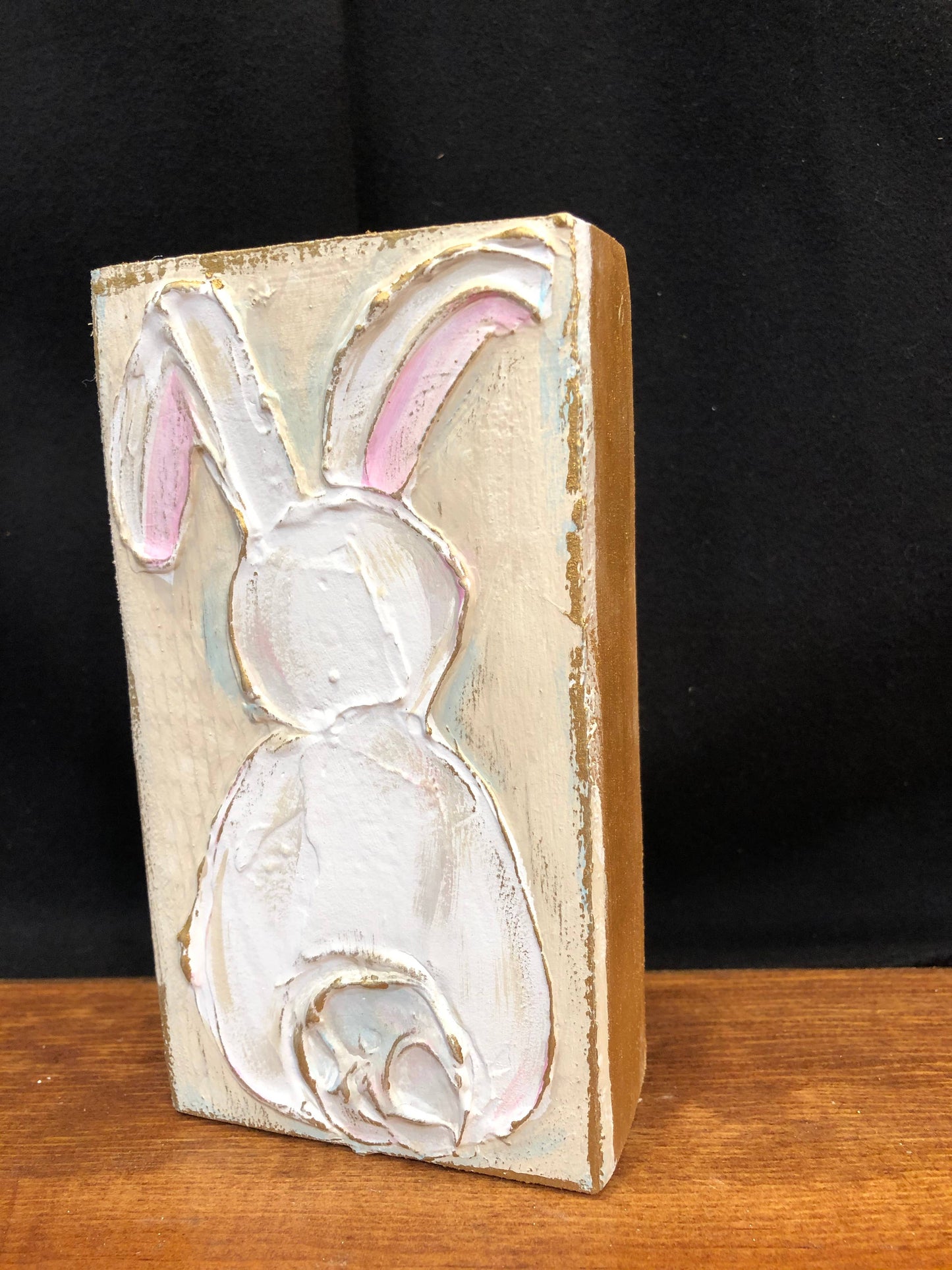 Handpainted Bunny | Wood Blocks