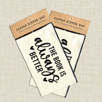 The Book Is Always Better Zipper Bag