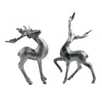 Silver Reindeer Ornament