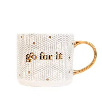 Gold Tile Coffee Mug