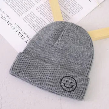 Kid's Smiley Face Beanie