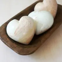 Natural Soap Stone Heart- Large