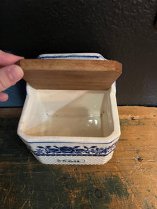 Blue Delftware Salt Box